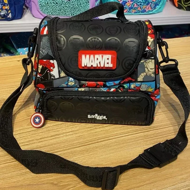 Genuine Australian Smiggle Backpack, Marvel Children Stationery, Lápis Estudante, Bonito Grande Saco De Refeição, Presente De Copo De Água