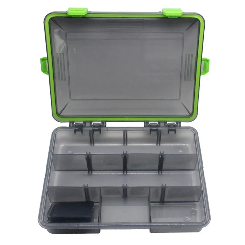 1PC Tool Parts Storage Box Portable Jewelry Tool Storage Container Waterproof Fishing Tackle Box Bait Hook Storage 23*18*5cm