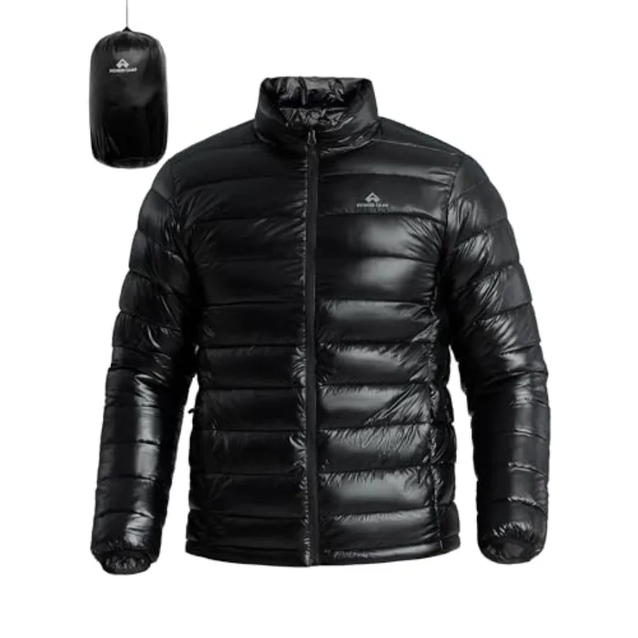 

Pioneer Camp Mens Lightweight Packable Puffer Jacket Winter Insulated Puffy Coat Water Repellent Warm Quilted Jackets Travel