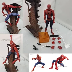 Revoltech Yamaguchi No.039 Spiderman Far From Home Figure The Avengers Spider Man Statue  Action Figure Collectible Model Toys