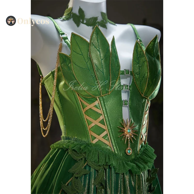Enchanted Fairy Pamela Cosplay Costume Elegant Leaf Green Dress Women Halloween Party Role Play Suit Full Set Onlycos - AliExpress 200000532 Enchanted Fairy Pamela Cosplay Costume Elegant Leaf Green Dress Women Halloween Party Role Play Suit Full Set Onlycos - AliExpress 200000532