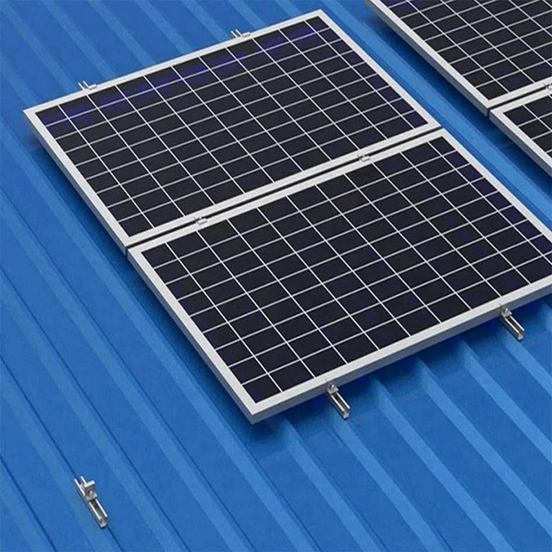 ¡Promoción! Soporte de Panel Solar 8X, riel de Panel fotovoltaico, módulo de sujeción de montaje de Panel Solar con medio para techo Trapezoidal de 35Mm