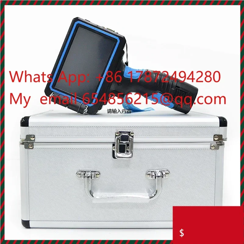 Portable hand-held las code printer/ batch expiry date printing machine with conveyor and stand for sale