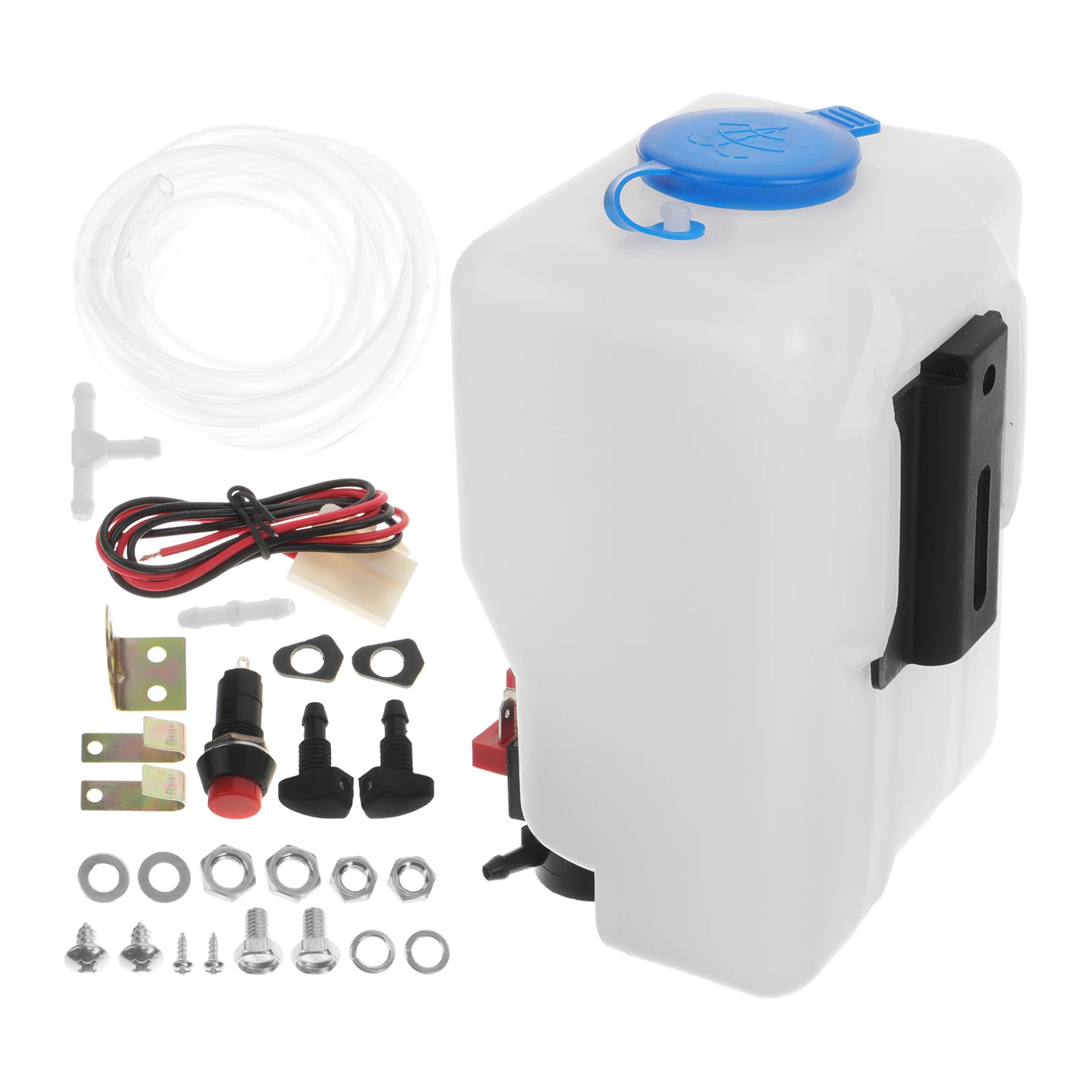 

1Set Universal Windshield Washer Reservoir Kit 1.8L Capacity for All 12V Cars Fast Efficient Cleaning Easy Installation Stain
