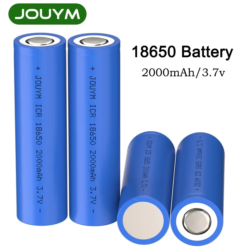 2000mAh 18650 Battery 3.7 v icr 18650 Lithium Rechargeable Batteries Power Cell