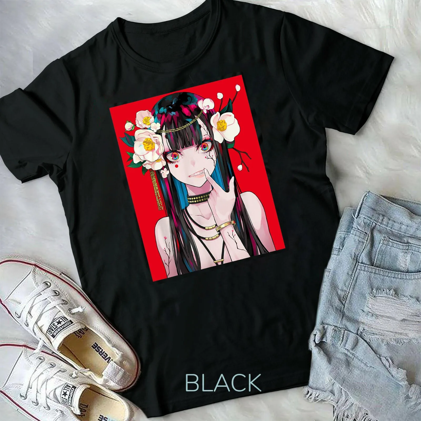 Anime Girl Waifu Japonais Esthétique Kawaii Otaku T-shirt Unisexe S-3XL Fastship