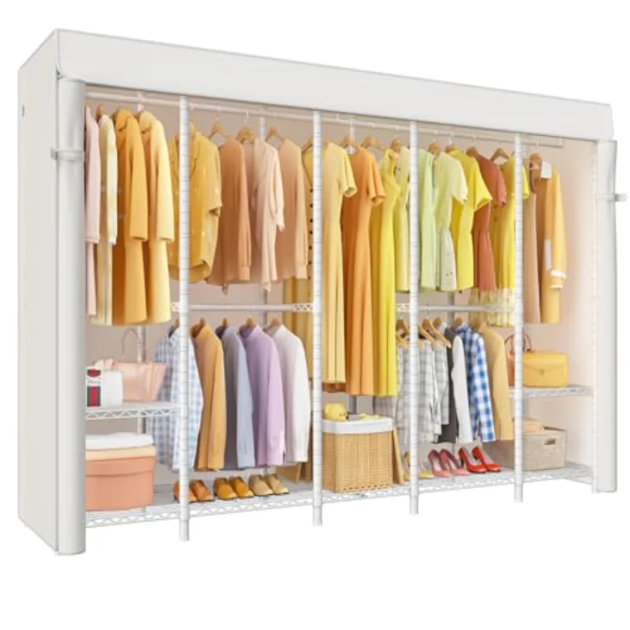 

H50C Очень большая вешалка для одежды с крышкой Отдельно стоящая портативная вешалка для одежды с покрытием для подвешивания одежды Сверхмощная одежда