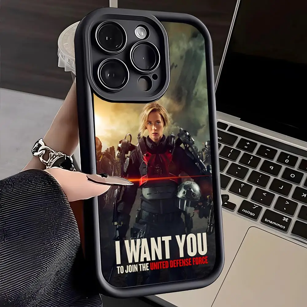 Movie Edge Of Tomorrow Phone Case For IPhone 16 Pro Max 15 Pro 14 Plus 13 12 11 XR XS Max X 7 8 Plus Soft TPU Back Cover