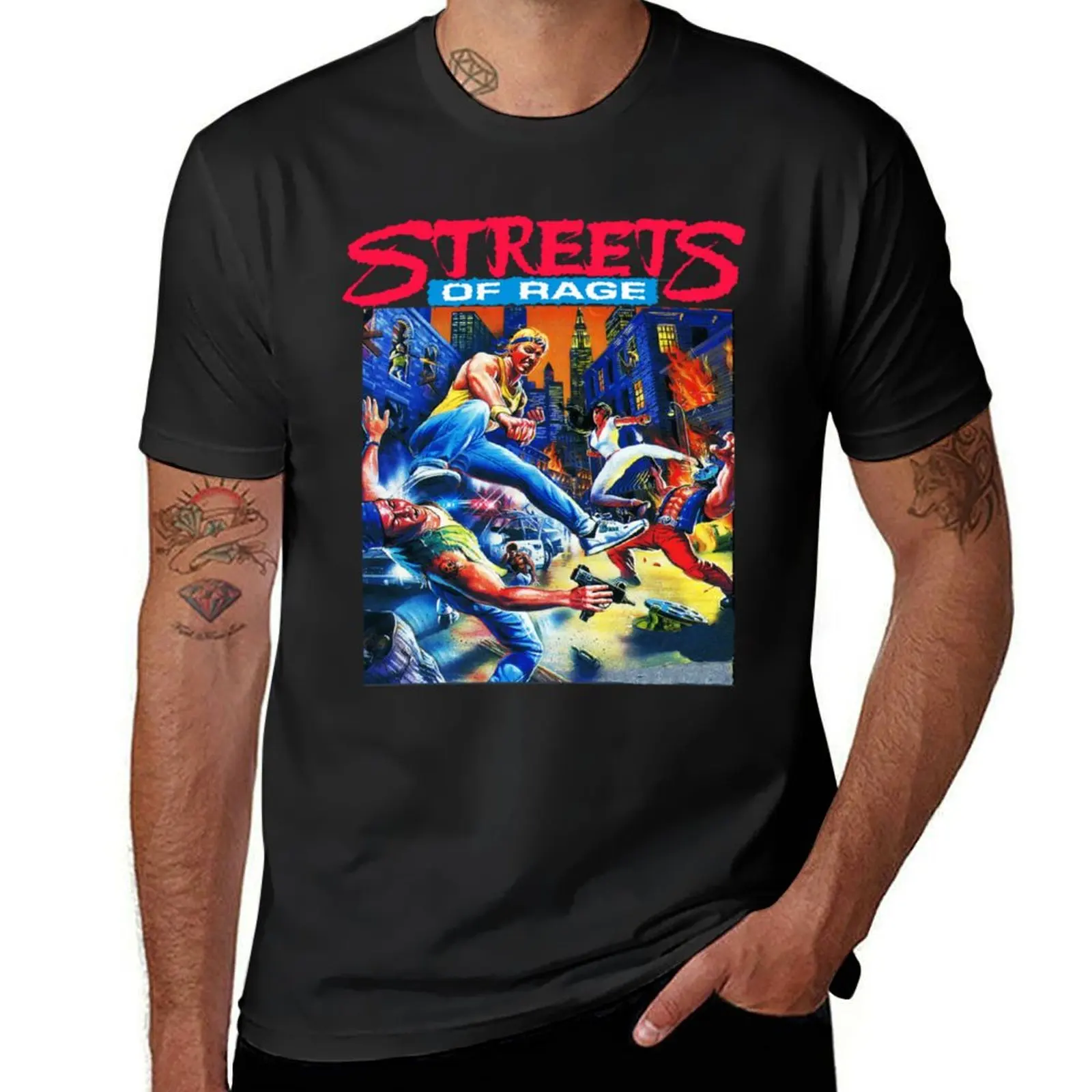 Streets of Rage cover art Gift Perfect T-Shirt vintage vintage clothes sports fans t shirts for men cotton