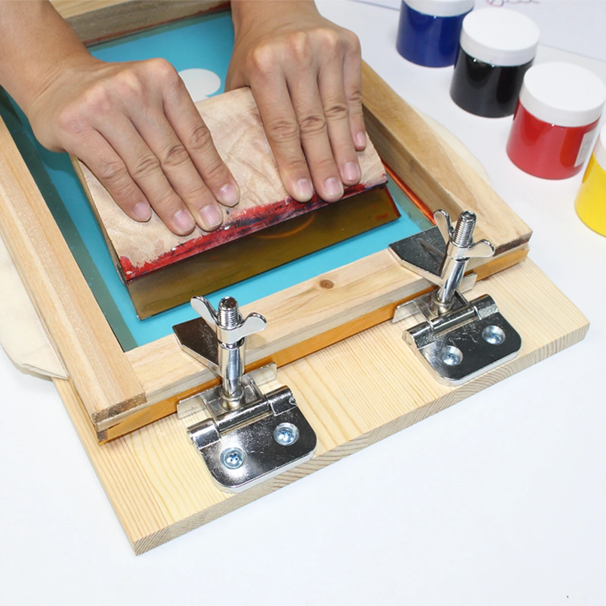 2 stks/set Scharnierklemmen Zeefdruk Metalen Vlinder DIY Handwerk Hobby Tool Arts Crafts Naaien Printmaking Scherm