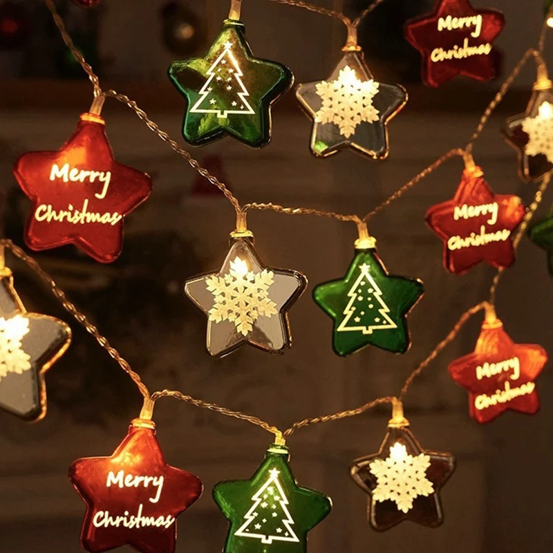 1Set Outdoor For Christmas String Lights For Holiday Lighting Decor Hanging Decor B