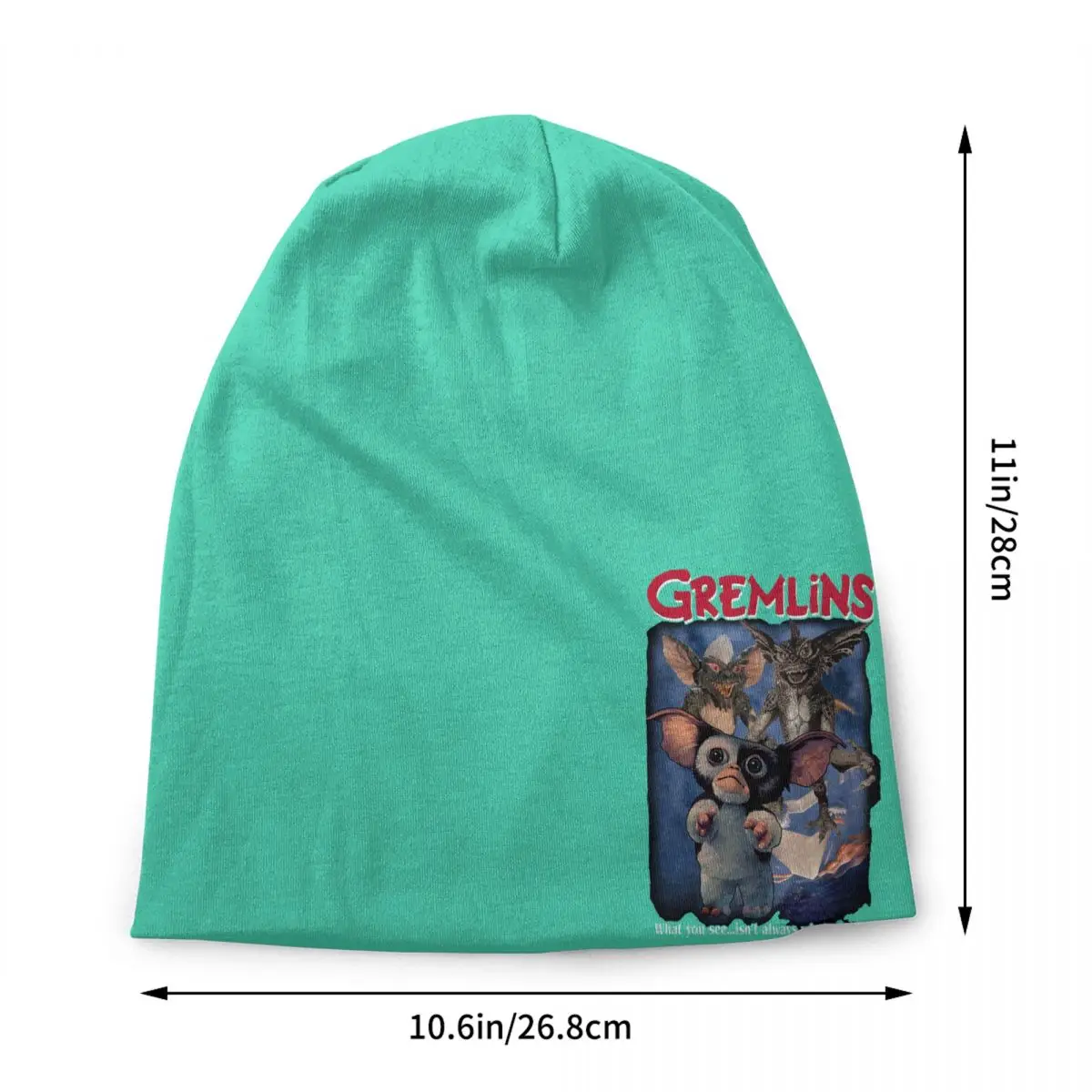 Custom Gremlins Mogwai Skullies Beanies Caps Women Unisex Hip Hop Winter Warm Knit Hat Adult 80s Movie Gizmo Monster Bonnet Hats