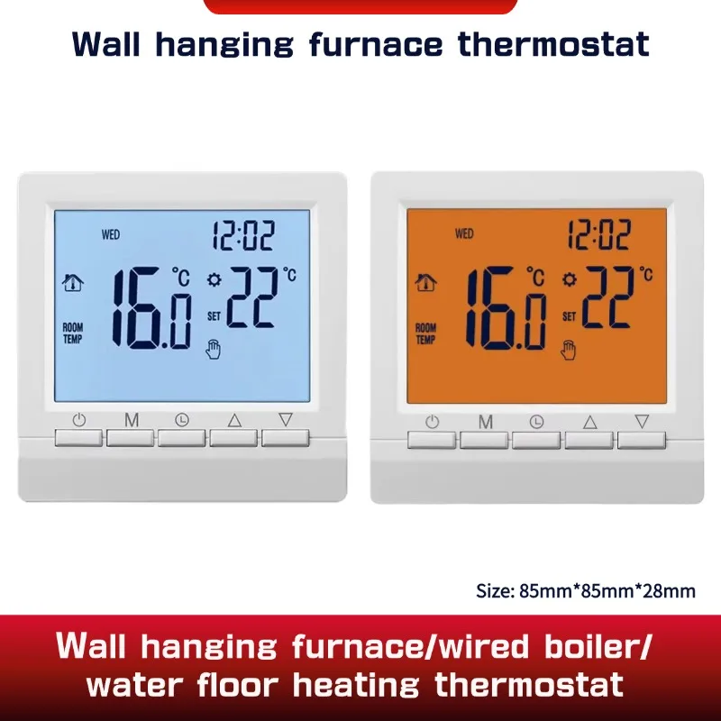 

1pc Digital Gas Boiler Thermostat 3A Weekly Programmable Room Temperature Controller