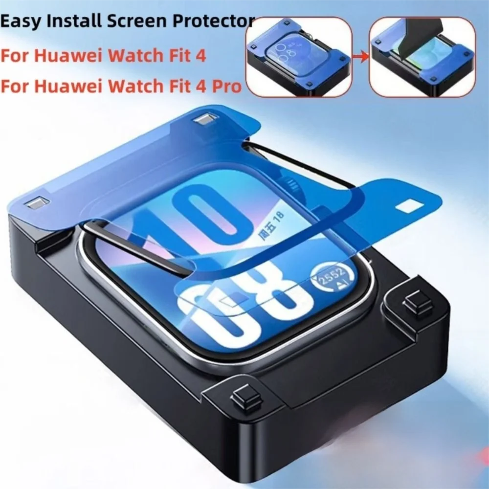 

Anti Scratch Full Screen Protector Dust-proof Easy Install Protective Film Smartwatch Soft Film for Huawei Watch Fit4/Fit4 Pro