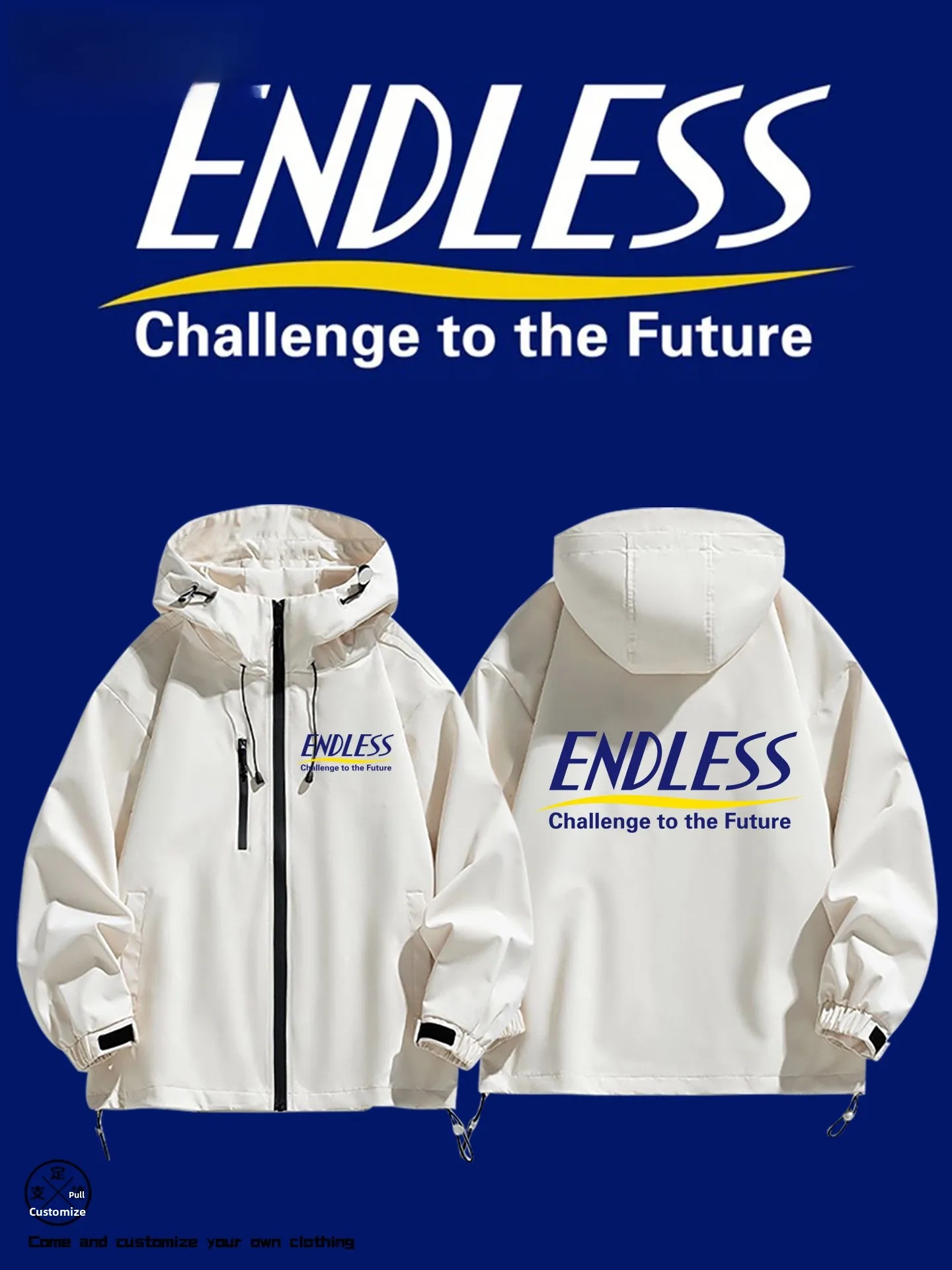 

Endl Brake Sle JDM Модифицированный автомобиль Свободная посадка Ветрозащитная футболка в одном Осень Зима ex Jaet Повседневная мода Полиэфирное волокно