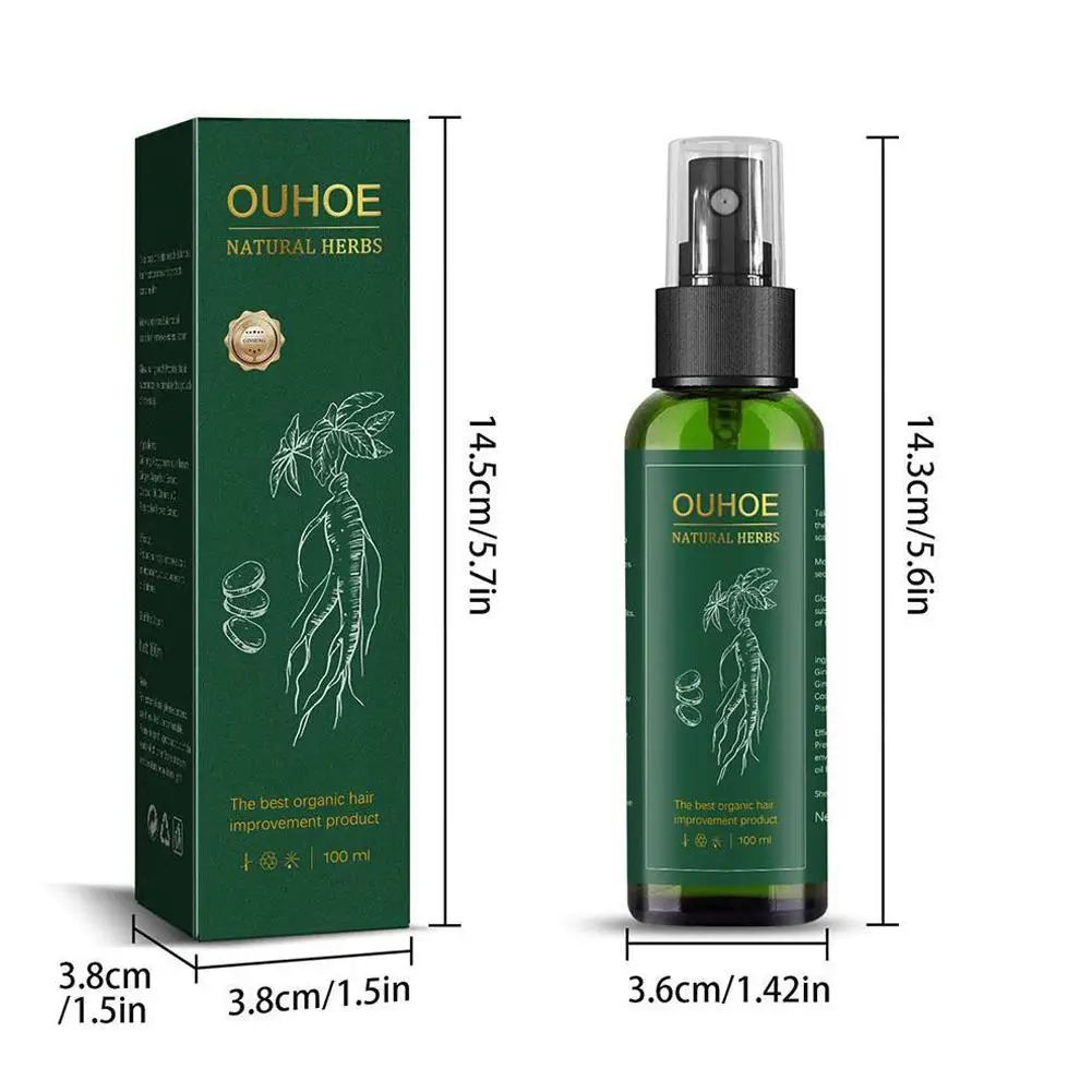 Powerful Hair Growth Oil Prevent Hair Loss Products Essence Neo Genuine Ginseng Extract Hair Growth Spray Hair Anti-Fall