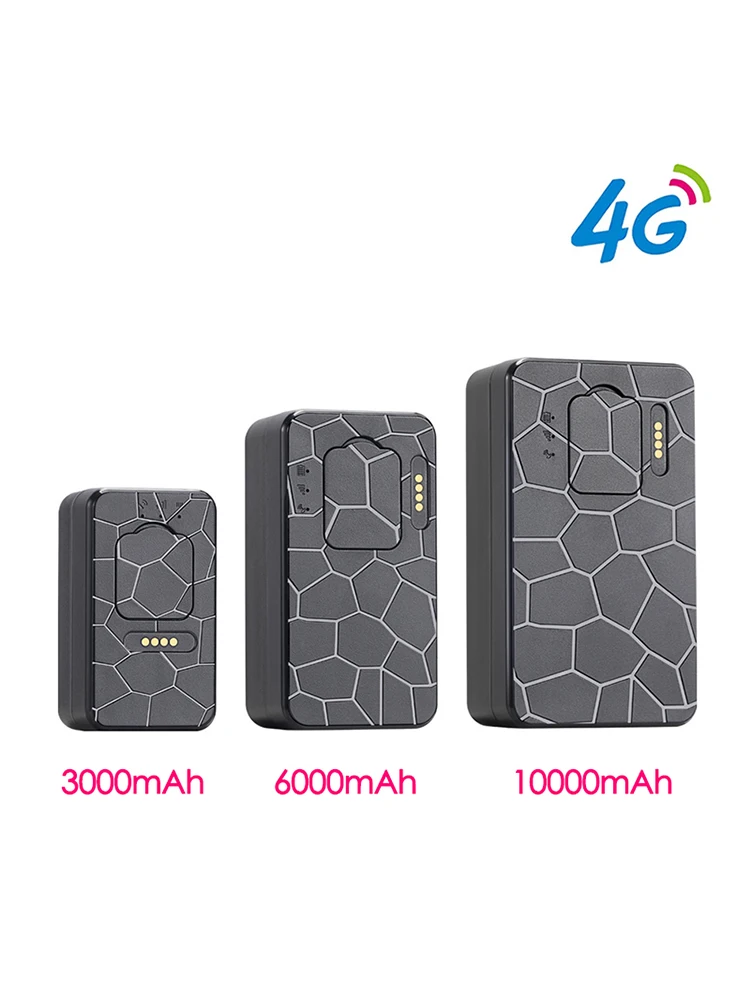 AliExpress 4G GPS Tracker Vehicle Bike Pet Bag GPS Locator Free APP Magnet Car 4G GPS Tracking Device 3000/6000/10000mAh