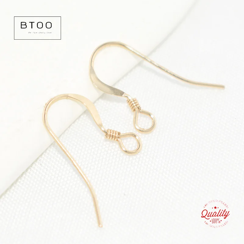 14K Goldfilled Ohrringdraht Flach mit Spirale (0,61mm) Goldener Ohrringdraht für Schmuckherstellung Ohrringe Zubehör Verschlüsse für DIY-Schmuck – Detail 12