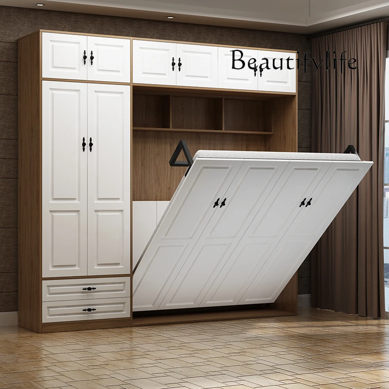 

R Fancy Double Bed Unique Organiser Folding Luxury Bed Multifunctional Storage Muebles Para El Hogar Bedroom Furniture Accessor