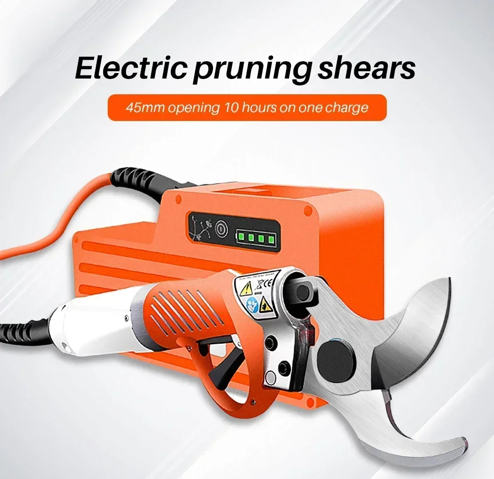Electric scissors for fruit trees, rechargeable garden pruning, fruit pruning, and household use