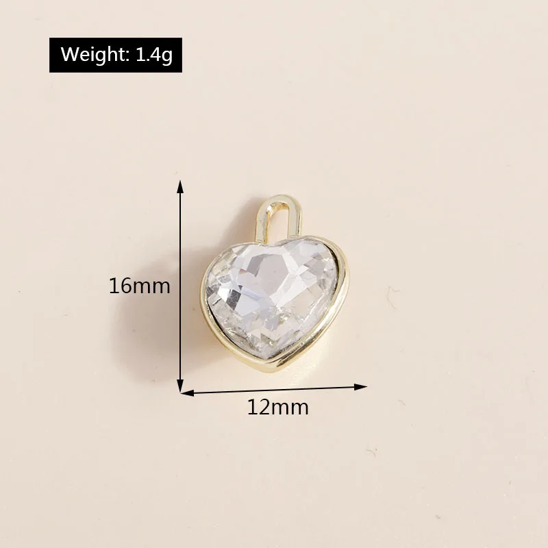 8 Stück süßer vergoldeter Kristall-Mond-Stern-Charm für DIY-Schmuckherstellung, handgefertigter Ohrring-Halsketten-Anhänger – Detail 12