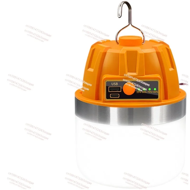 

Rechargeable lighting Outdoor camping household power outage emergency light Mobile led street stall bulb Night market stall