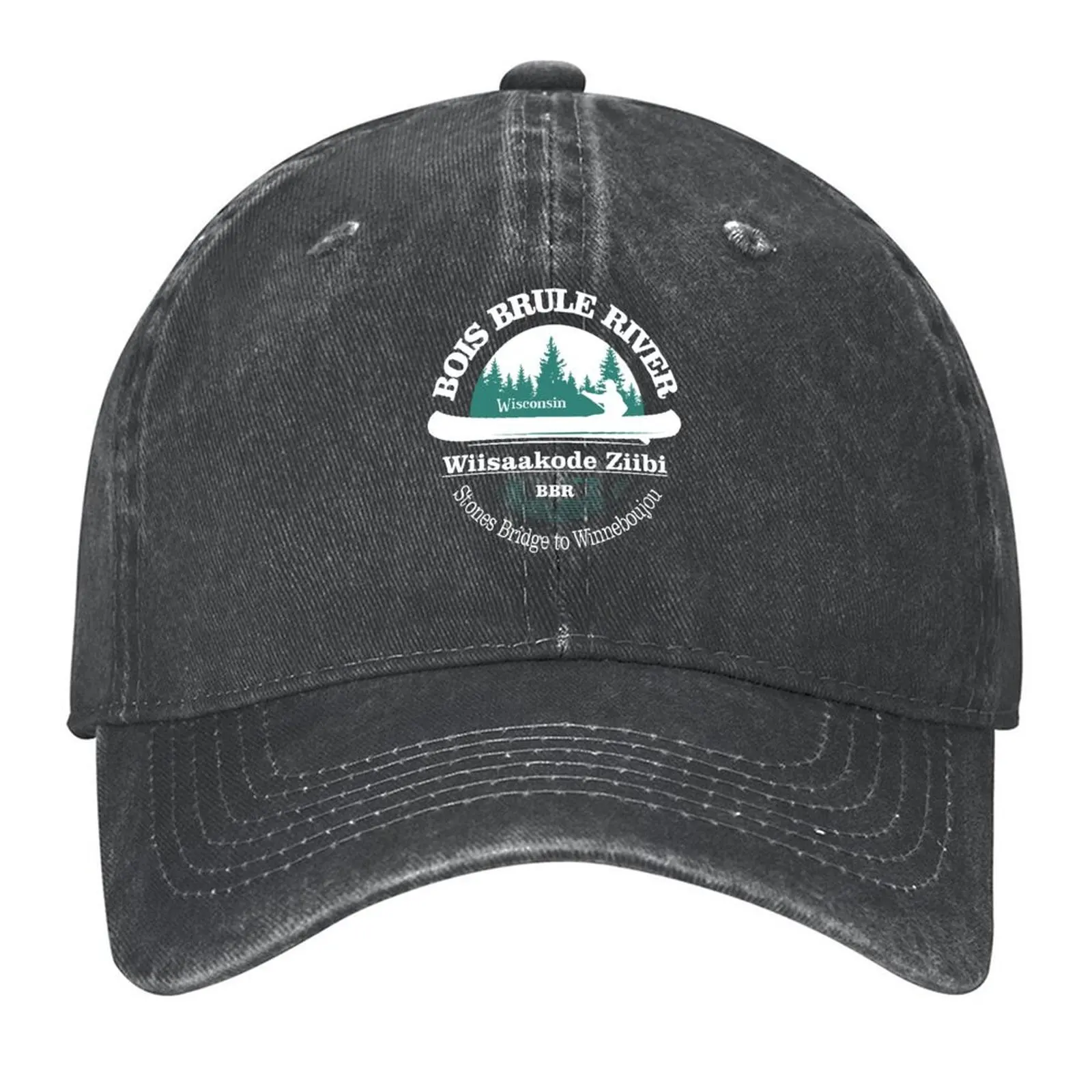 

Bois Brule River (CT) Baseball Cap Male hat Beach Bag sun hat fishing hat Golf Wear Men Women's