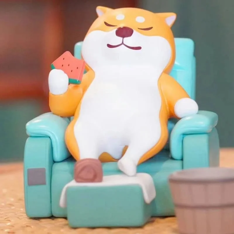 Kuraya Shiba Inu Second Generation Eat Drink Be Merry Series Blind Box Ornaments Mystery Box Anime Figure Figurines Surprisegift