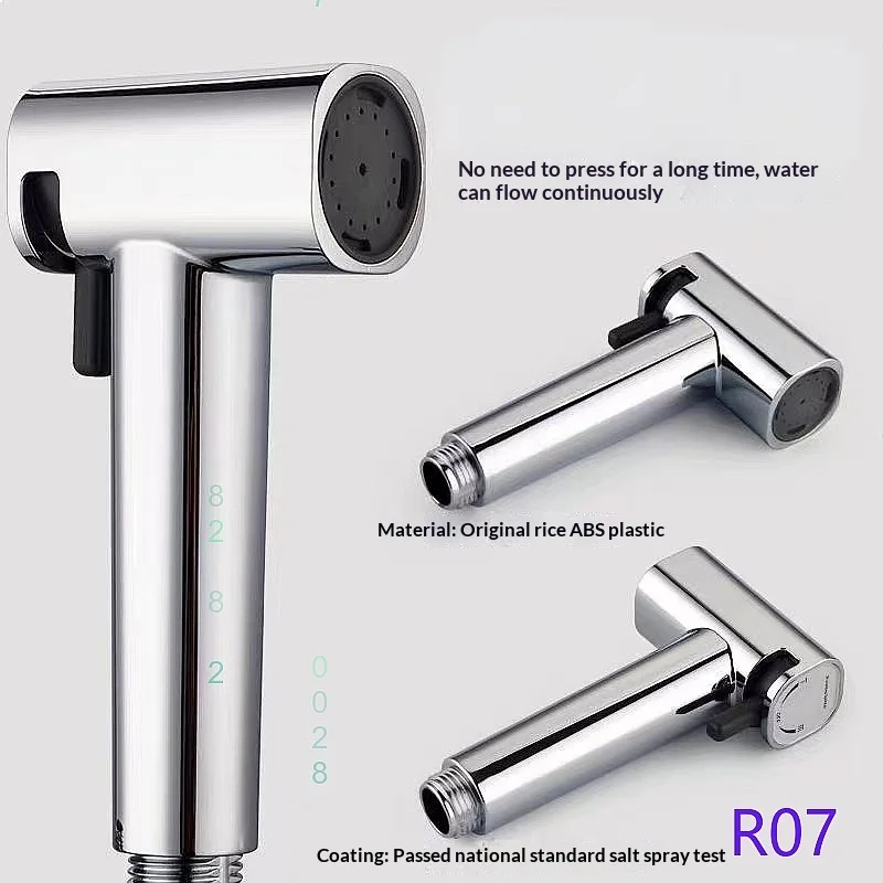 Dual-Function Adjustable Flow Handheld Bidet Sprayer Toilet Shower Set for Bathroom
