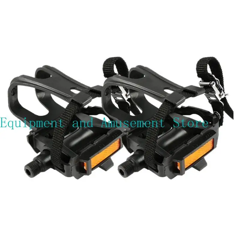 

Y1UC Bike Pedals Toe Clip Cage Spin Pedals for Cycling and Indoor Stationary Bike