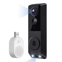 A98E-720P HD Video Doorbell Camera With Color Night Vision, Wireless Rechargeable Wifi Intercom System For Home Security