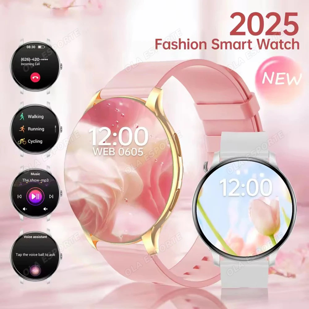 Reloj inteligente para mujer, pantalla completamente táctil, llamada Bluetooth, reloj inteligente para hombre, reloj de Fitness, más de 100 modos deportivos, relojes deportivos, monitoreo del corazón