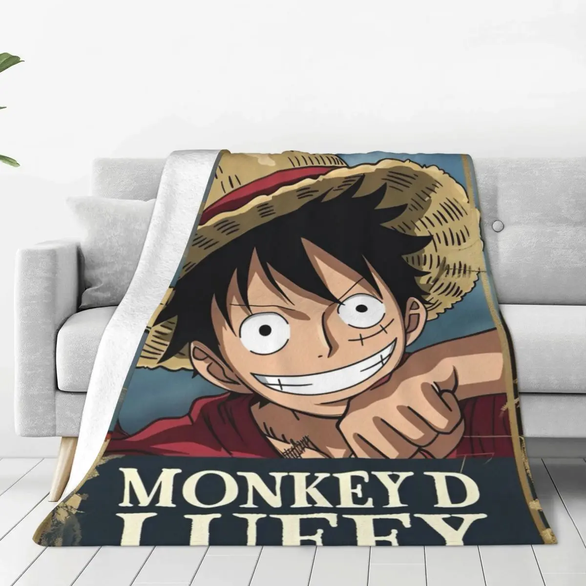 O-One P-Piece Anime Japan (18) Blanket Warm Funny Plush Throw Blanket For Living Room Travel Flannel Bedspread Bed Cover