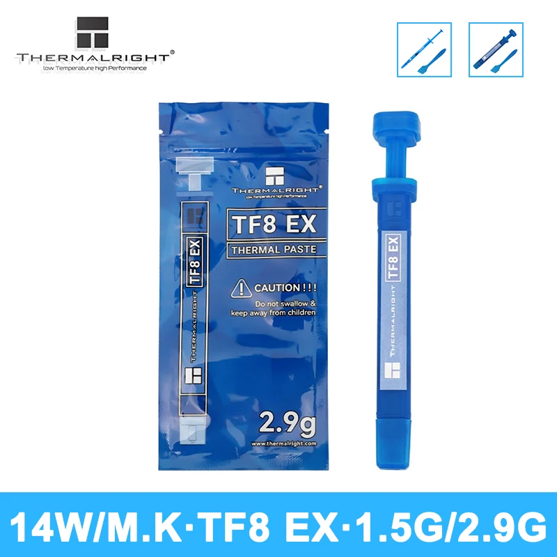 Thermalright TF8 EX Thermal Conductive Silicone Grease 14W CPU Heat Dissipation Paste 1.5/2.9g high-performance GPUThermal Paste