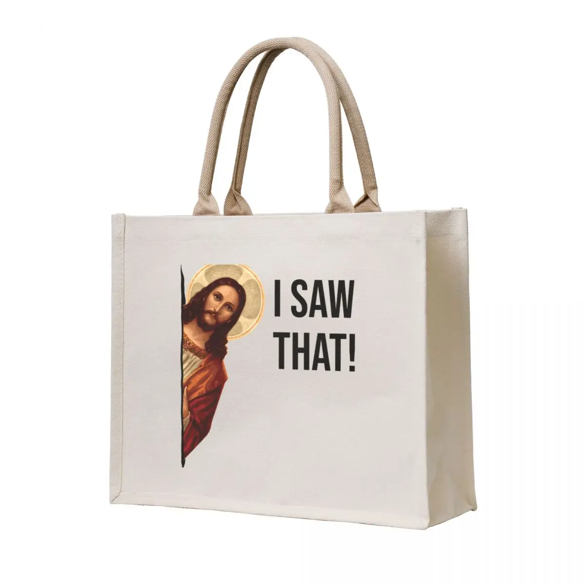 

Jesus Meme I Saw That Tote Bag Canvas bag shopper bag women canvas Lady bags