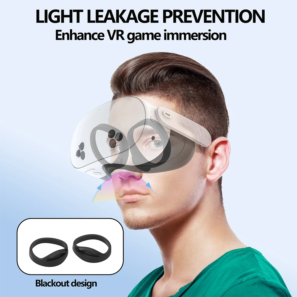 Lens Protector Cover VR Glasses Frame Spacer VR Lenses Frame Spacer Lenses Frame & Spacer for Meta Quest 3S VR Glasses