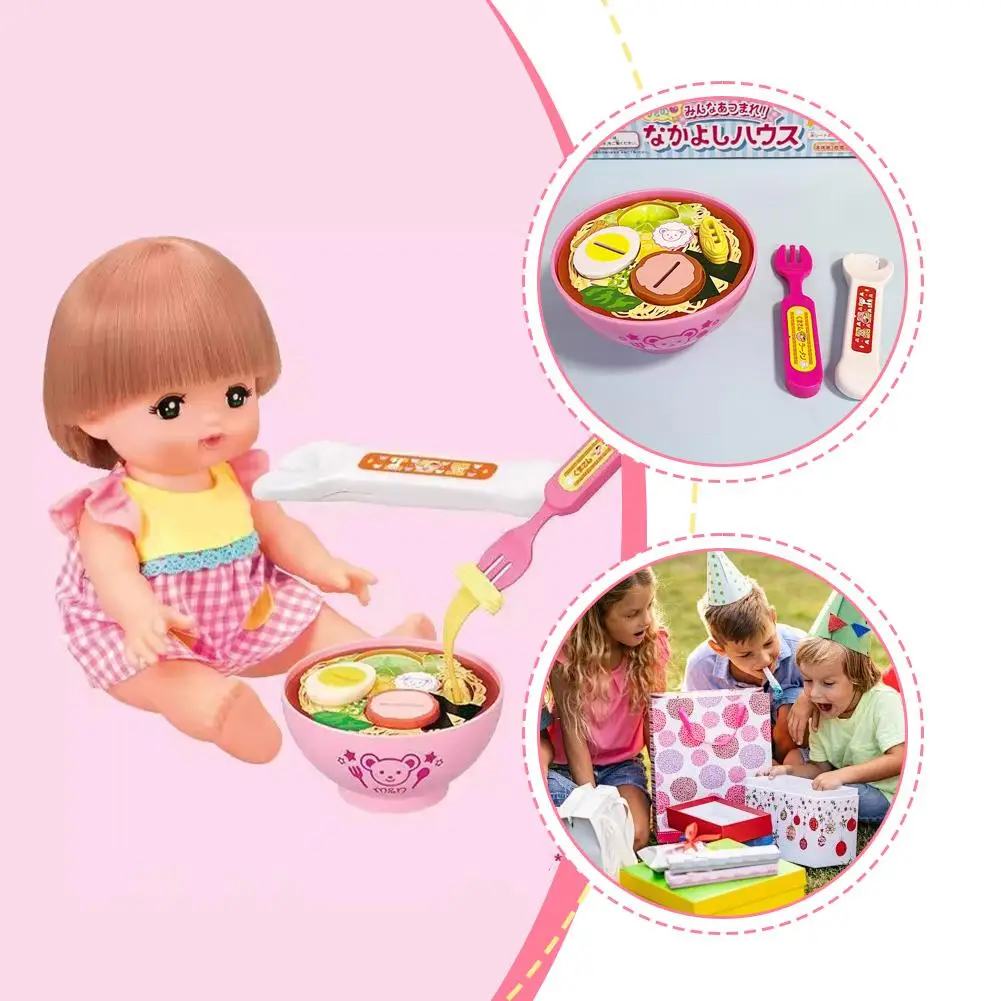 NEW Food Feeding Little Bear Bento Food Platter Lunch Box，Pudding Feeding Toy Pudding Set Ornaments Models For Kids Girls