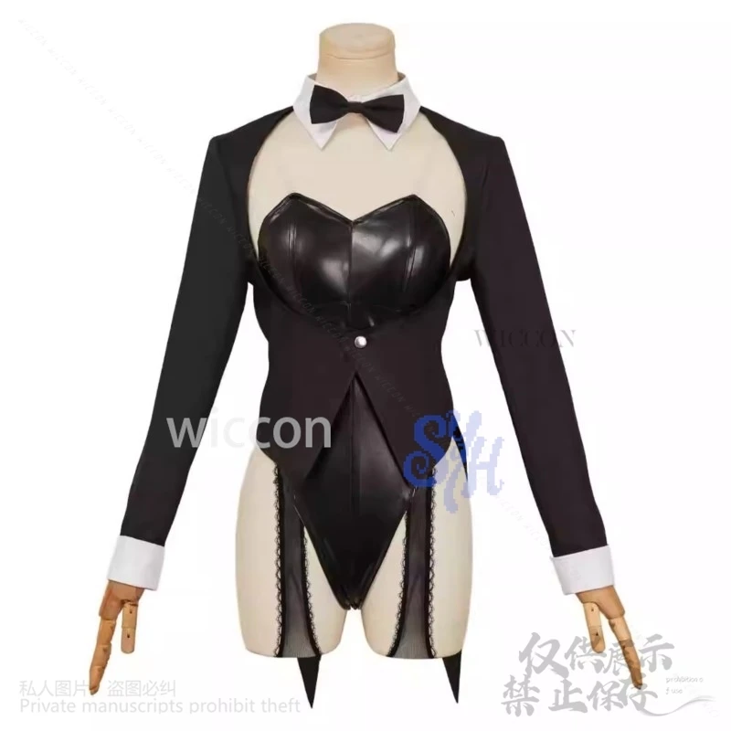 Anime My Dress Up Cosplay Kitagawa Marin Costume Sexy Bunny Rabbit Tail Pu Jumpsuit Jirai Kei Girls Kawaii Headband Halloween