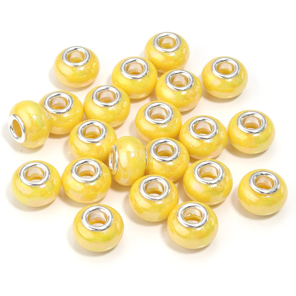 20Pcs Resin Round Beads for DIY Bracelet and Necklace Making