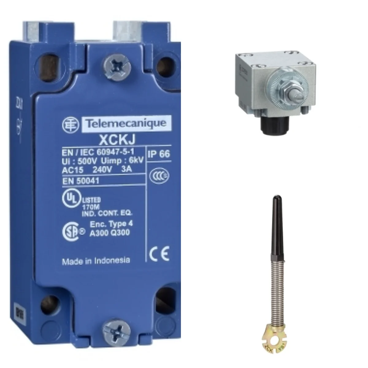 

Limit switch XCKJ10581H29 = ZCKJ1H29C + ZCKY81 + ZCKE05C