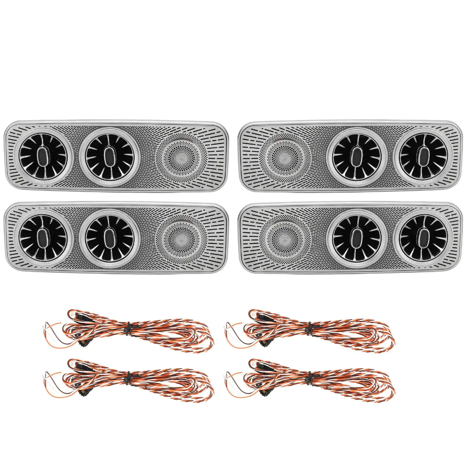 

Turbo Air Vent Ambient Light Kit - 3 Color Easy Install for v -Class W447 | Stylish Turbine Air Vent Set