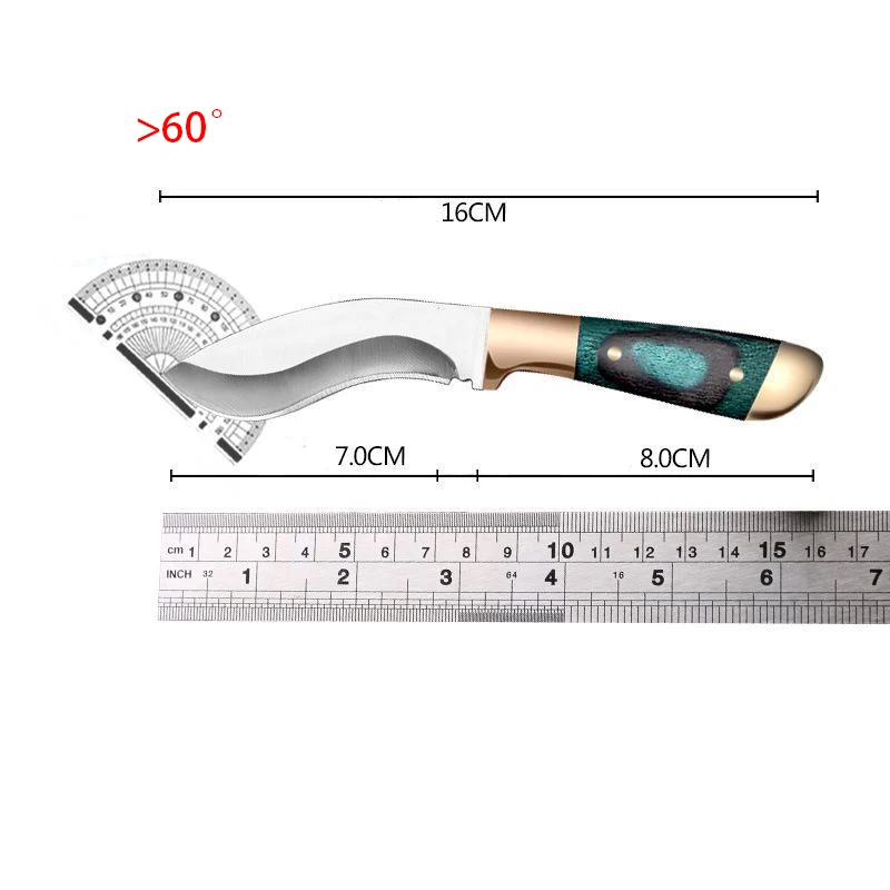 Sharp EDC Barbecue Cut Meat Knife with Sheath，Portable Multi -purpose Fruit Knife，Mini Pocket Knife，Suitable for Home and BBQ