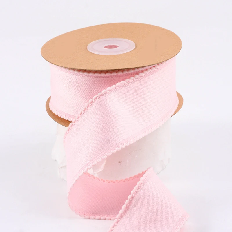 10 Yards 25MM/38MM Single Color Lace Ribbon Hair Bows DIY Crafts Gift Wrapping Handmade Accessories Christmas Decoration
