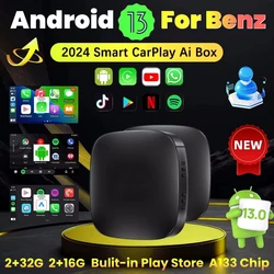 Android 13 Car AI Box Wireless Carplay Adapter Android Auto For Netflix Youtube For Benz A C E S GLA GLB GLC 300 GLE GLS EQB