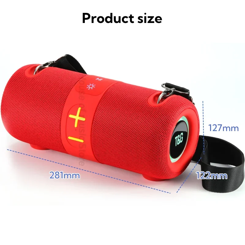 2024 Hot Selling TG672 High-powered 3600mAh Outdoor Portable Waterproof Subwoofer RGB Lamp BT5.3 Wireless Speakers Loudspeaker