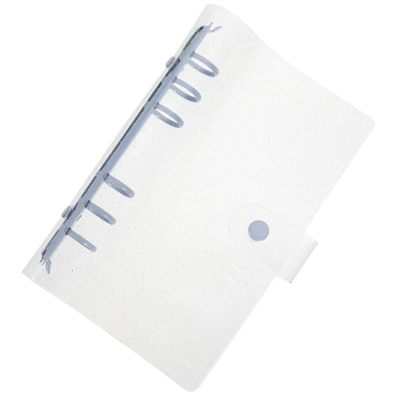 Sechs-Loch-Ordnerhülle, A6, transparent, nachfüllbar, Notizbuchhülle, Druckknopfverschluss, Dokumentenordner, Schule, Büro, Organizer