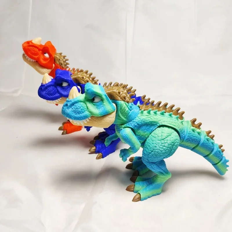 Assemble multi-color horn nose dragon 3D printing decorative ornaments, toys, handicrafts, creative figurines, children's gifts
