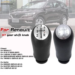 5 Speed Gear Stick Shift Knob for Renault CLIO MK3 3 III MEGANE MK2 SCENIC MK2 Car Shifter Lever Handle Replacement Accessories