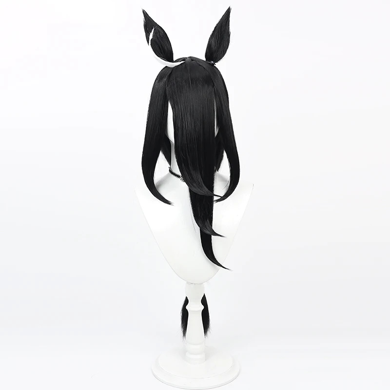 Juego Uma Musume Pretty Derby Manhattan Cafe Cosplay peluca orejas cola disfraz de Halloween Prop pelo sintético fibra resistente al calor