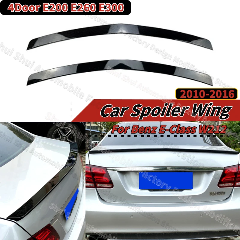 

Rear Roof Lip Spoiler for Mercedes-Benz E-Class W212 2010-2016 E200 E260 E300 4Door Car Rear Trunk Wing Guard Board Kits Tuning